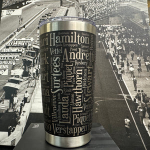 Formula 1 World Champions Word Salad 20oz Tumbler Mug Laser Digital file SVG