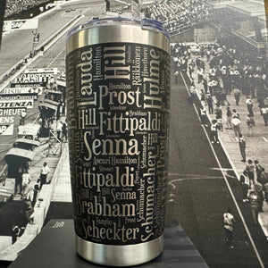 Formula 1 World Champions Word Salad 20oz Tumbler Mug Laser Digital file SVG