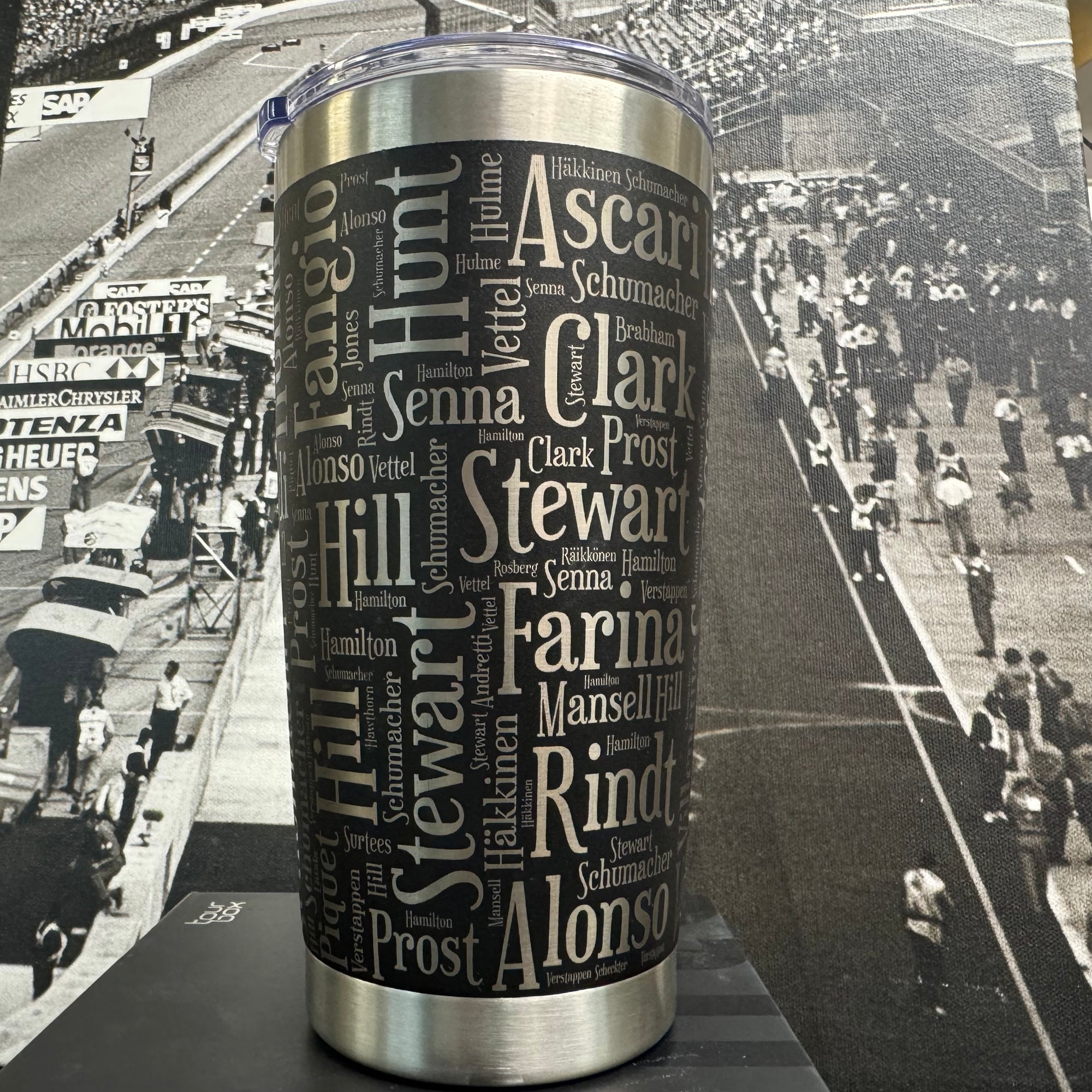 Formula 1 World Champions Word Salad 20oz Tumbler Mug Laser Digital file SVG