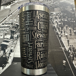 Formula 1 World Champions Word Salad 20oz Tumbler Mug Laser Digital file SVG