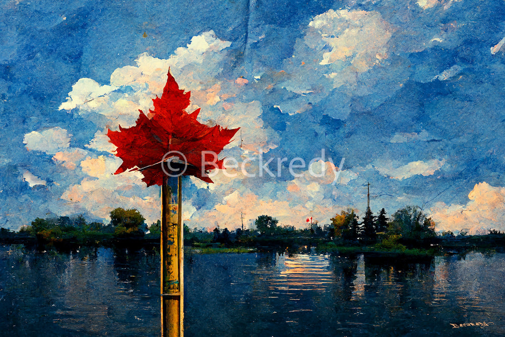 Canadian Watercolours - Digital Download Image by Beckredy.