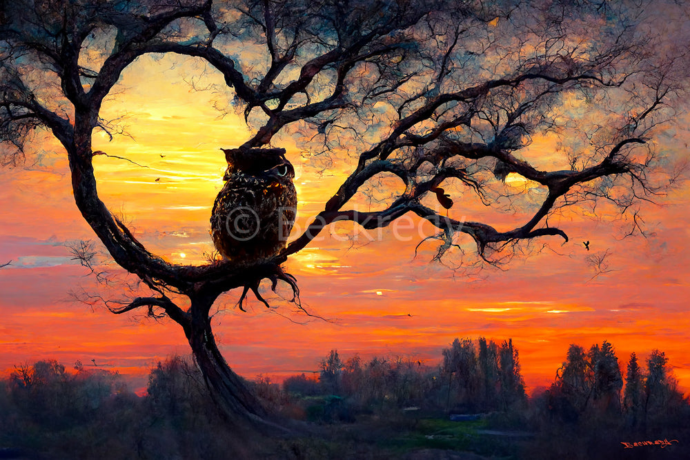 Owls Love Solitude - Digital Download image by Beckredy.